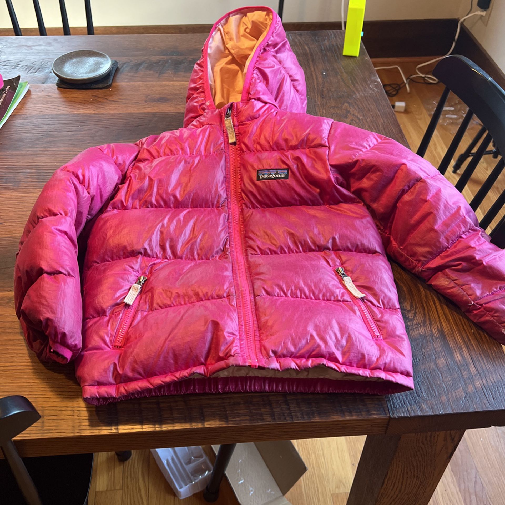5T Pink Patagonia Puffy Jacket