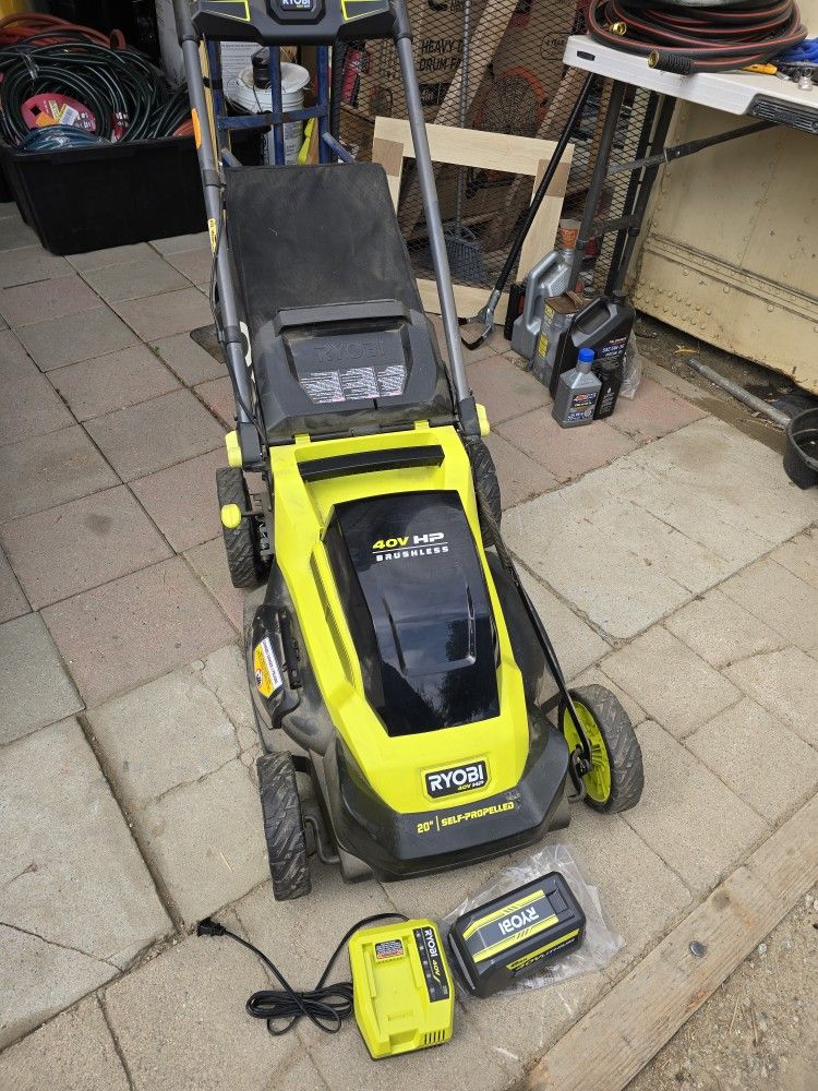 Ryobi 40v Brushless 20 in Self Propelled Lawn Mower