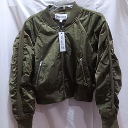 New Ladies Steve Madden EVA CROP JACKET SIZE LARGE