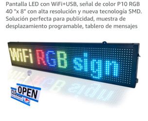 Polar LED Light. Scrolling Sign.
