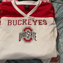 Ohio State Women's Crop Top Jersey Size LG