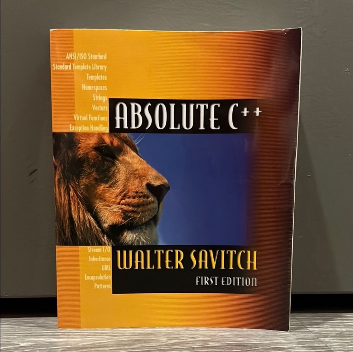Absolute C++ First Edition by Walter Savitch : Programming Book for ...