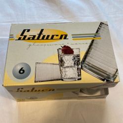 Saturn Glassware 6 Juice Piece Set
