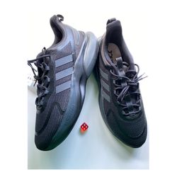 Adidas AlphaBounce + Running Sneaker Black Trainers Men’s sz 13.5 NEW NO BOX!