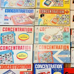 Vintage Concentration Games And Scrabble 