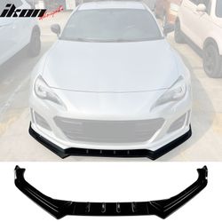 Fits 2017-2020 Subaru BRZ IKON Style Front Bumper Lip Chin Splitter PP Gloss Black