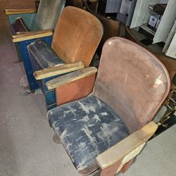 Antique Individual Theater Chairs