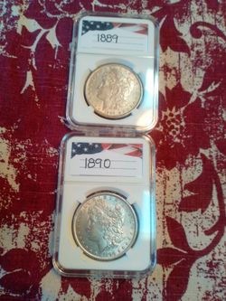 Silver dollars $80 Each or trade for old pocket watches