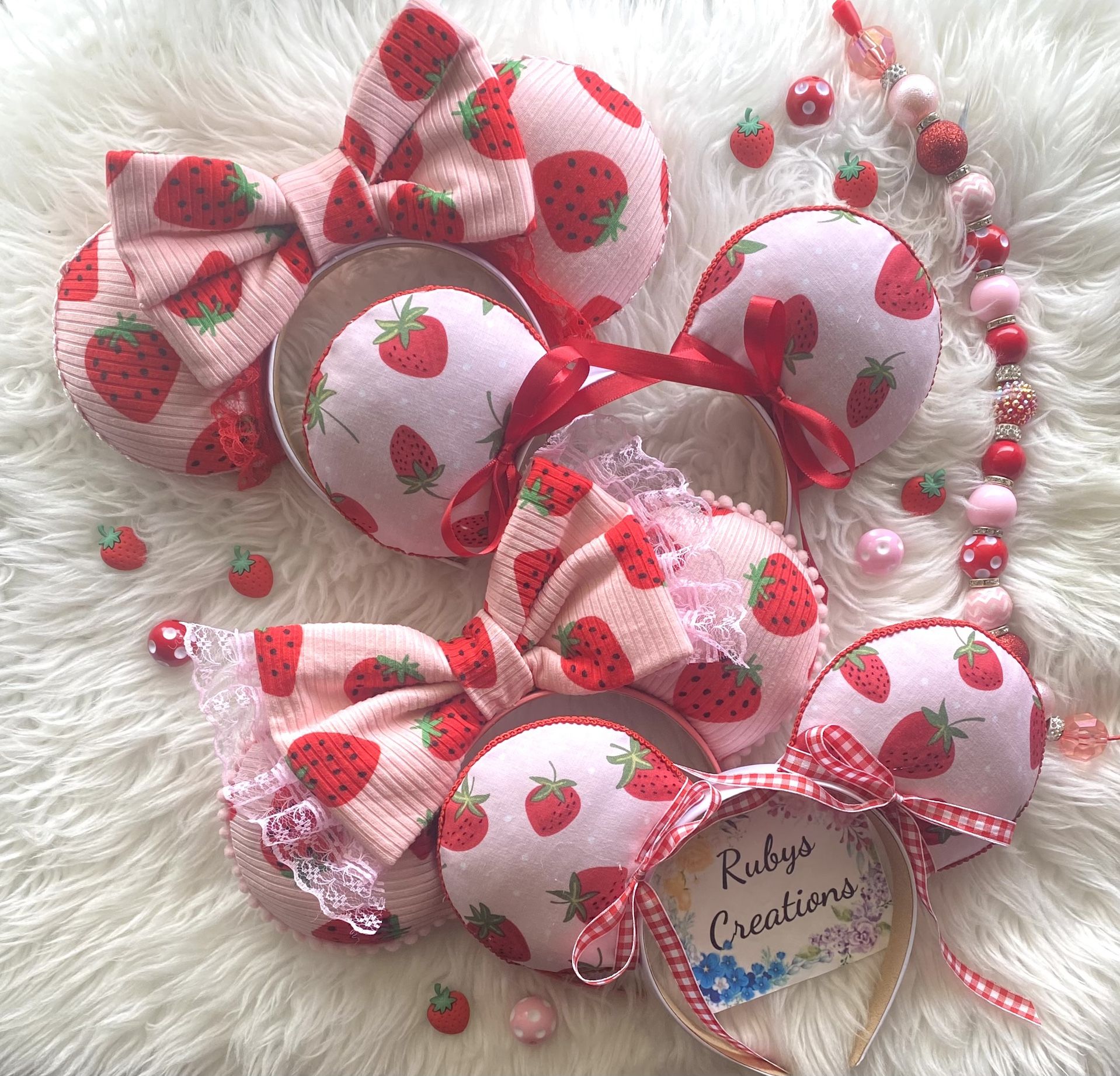 Strawberry Mickey Ears 