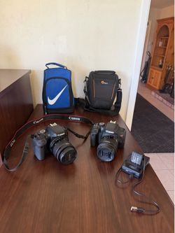 2x Canon EOS Rebel T7i DSLR Camera