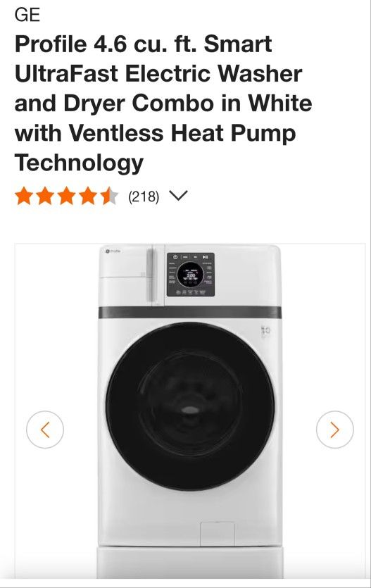 G.E. Washer -Dryer Combo- Ventless
