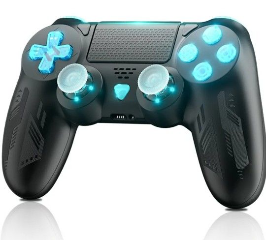 Bonadget Wireless Controller for PS4,with Custom LED Lights 