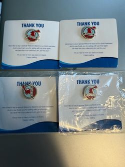 Bundle of Carnival VIFP Lapel Pins 2016 & 2017