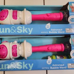 New Pink Astronaut Bubble Wand 