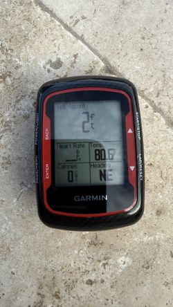 Garmin Edge 500 GPS Bike Computer Red - Tested, Complete Kit, GSC 10 Sensor