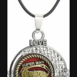 It’s Super Man !! Handsome Tibetan Silver Necklace .. “2CHAINS!” 