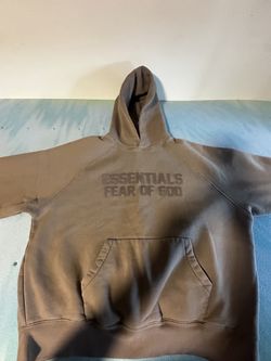 BROWN FEAR OF GOD ESSENTIALS SWEATSUIT ( TOP & BOTTOM )