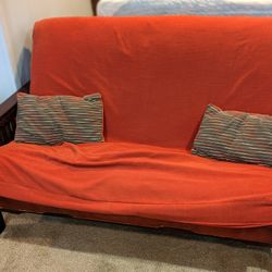 Wooden Frame Futon Sofa/Bed Combo