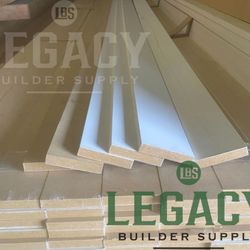 1x6x16’ Baseboard De MDF Premiado A $15 La Piesa 