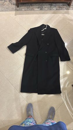 Black Men’s Large Overcoat