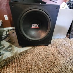 2 15" MTX Speakers With Internal Amp