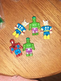 Big Legos  Spiderman Hulk Thor