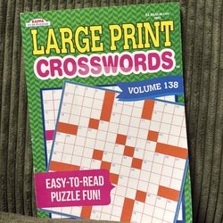 Large print crosswords volume 138