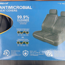 Antimicrobial seat covers pilot front pair