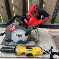 M18 FUEL 18V Lithium-Ion 7-1/4 in. Rear Handle Circular Saw/Die grinder