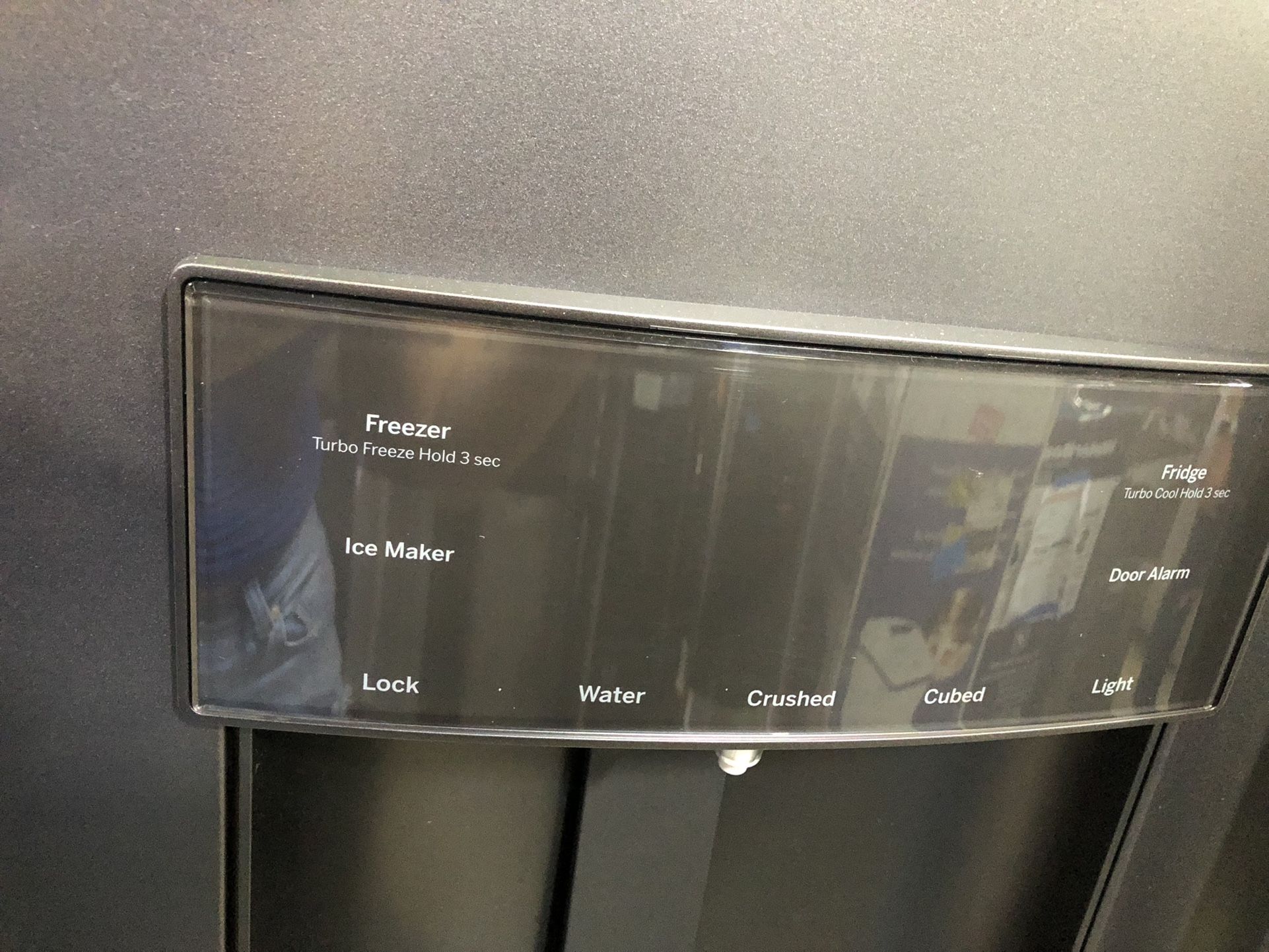 π₯ππ€― GE 22.1 cu. ft. French Door Refrigerator in Black Slate Fingerprint
