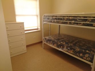 BRAND NEW BUNK BEDS WITH MATTRESSES AND CHEST