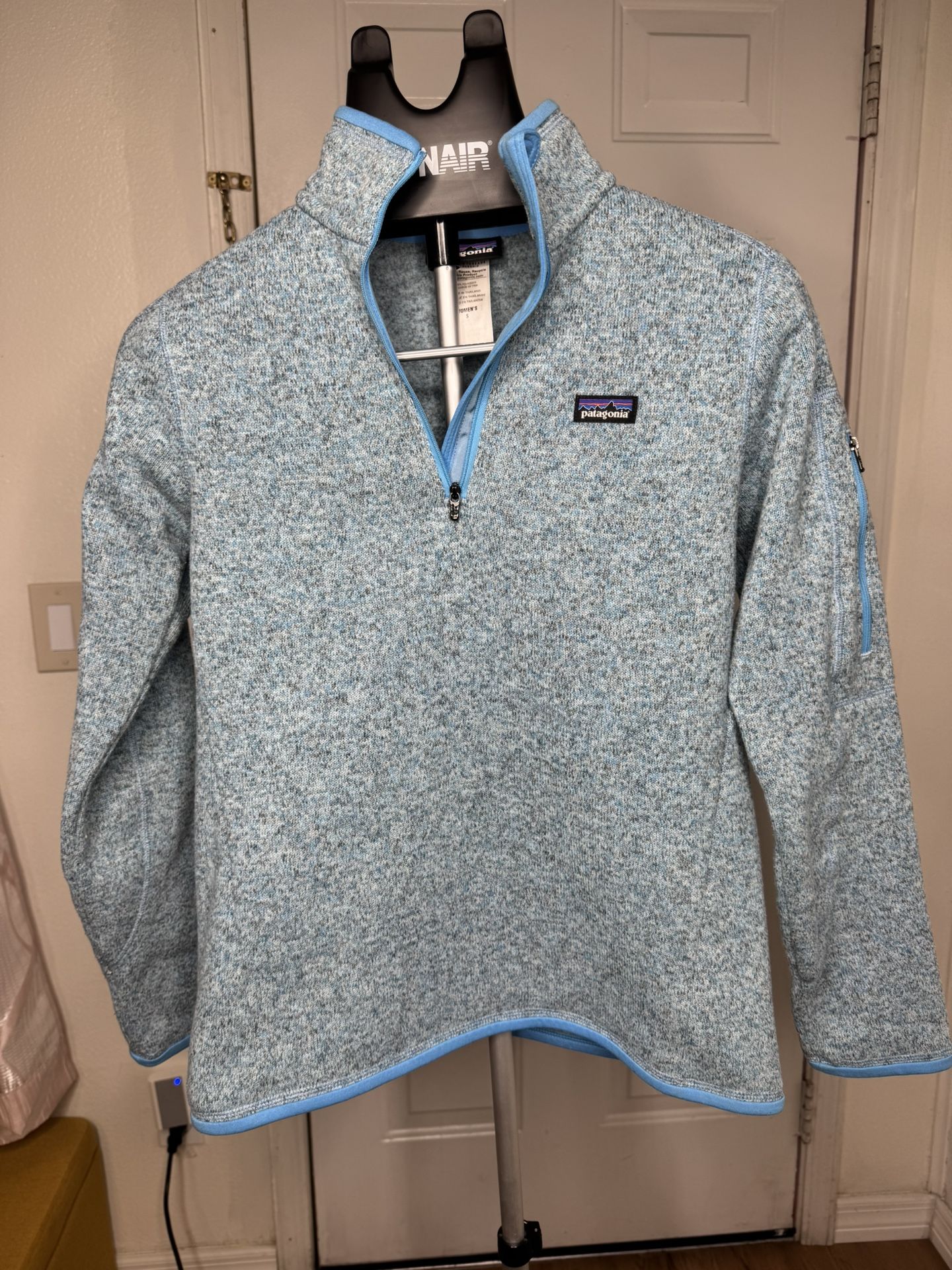 Patagonia Better Sweater 1/4 Zip Pullover Sweatshirt Fleece Jacket Blue Size S