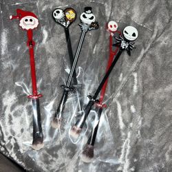Jack Skeleton Metal Make Up Brushes 