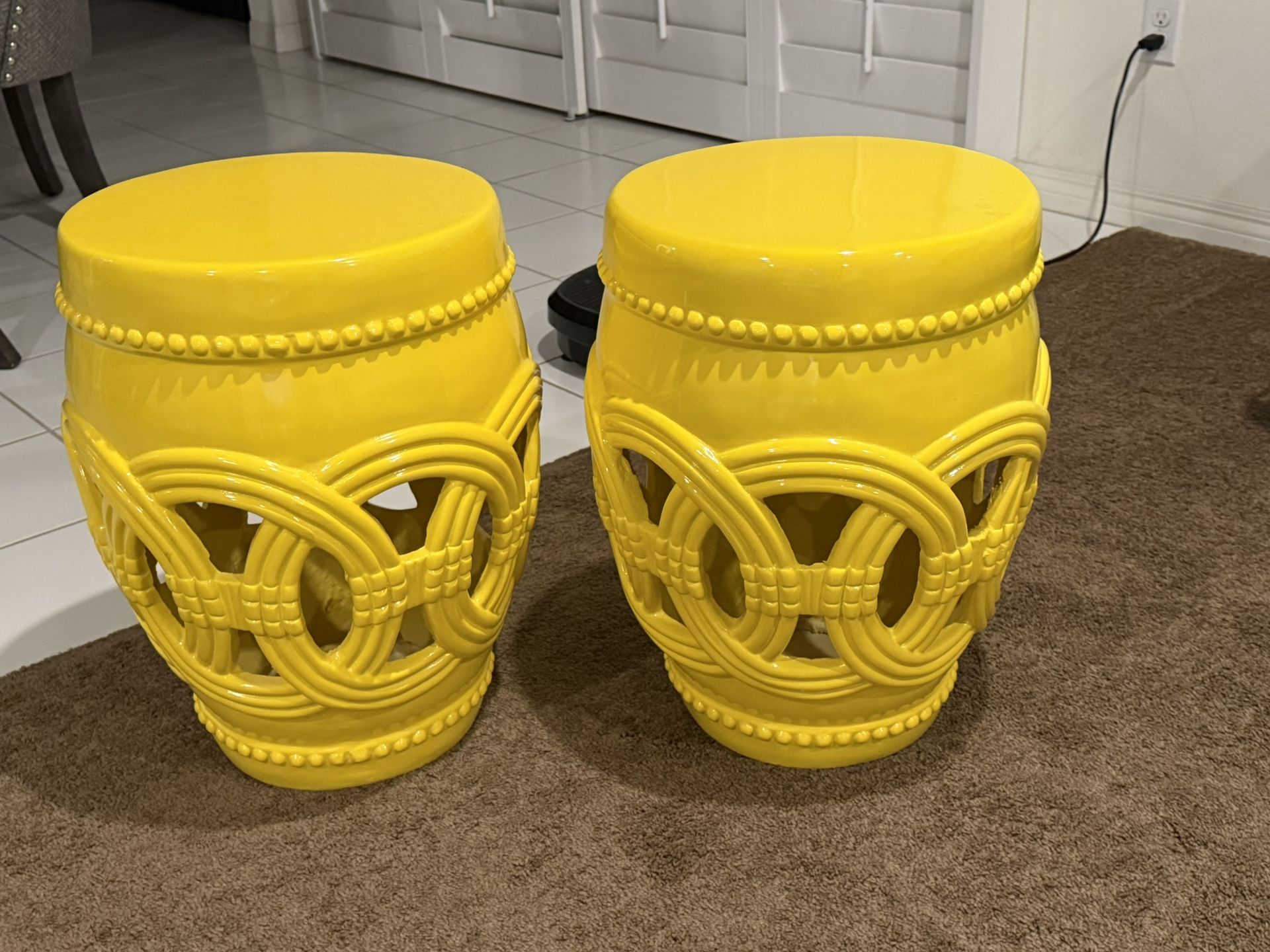 Vibrant Ceramic Stools - Z Gallerie