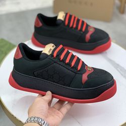 Louis Vuitton Black/Red Sneaker 