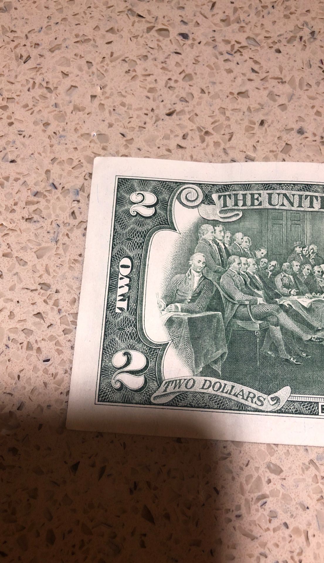 Original 2 dollar bill