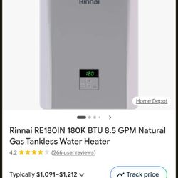 Rinnai Tankless Water Heater