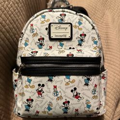 Mickey And Friends Autograph Loungefly Backpack