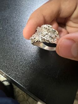 Size 10 silver ring
