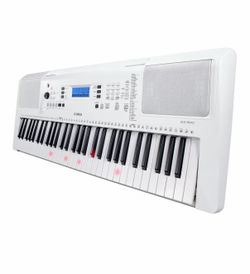 Yamaha EZ300 61-Key Portable Keyboard with Lighted Keys including Stand & chair