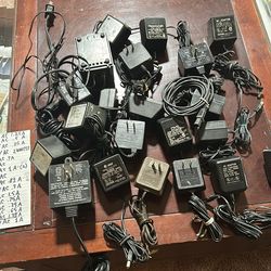 Lot of 23 “Wall Wart” Power Supplies/Adaptors AC Output (not DC)