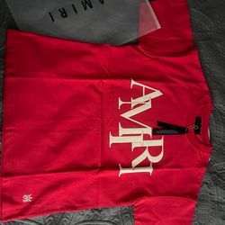 Red strawberry Amiri shirt size m