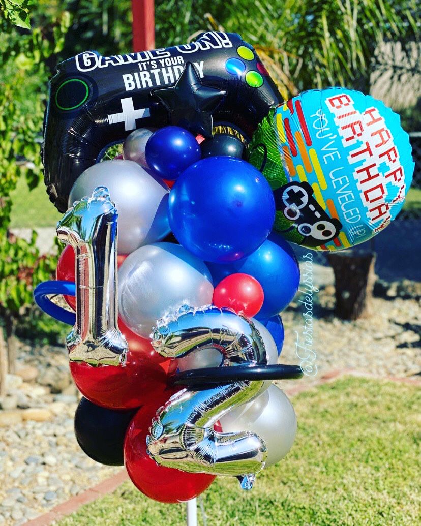 Birthday balloon arrangements