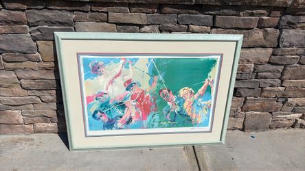 This artwork is LeRoy Neiman’s famous "Golf Champions" (also known as "Golf Champs" or "Champions of Golf"), originally created in 1973. It is widely