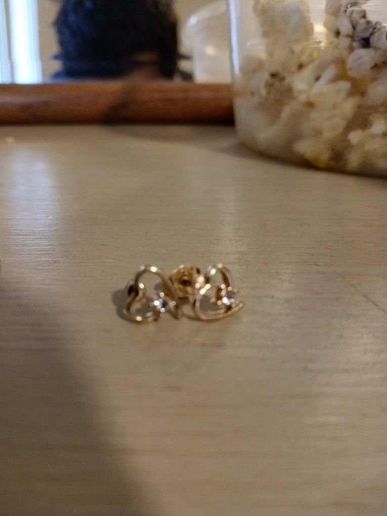 Real Diamonds Heart Earrings