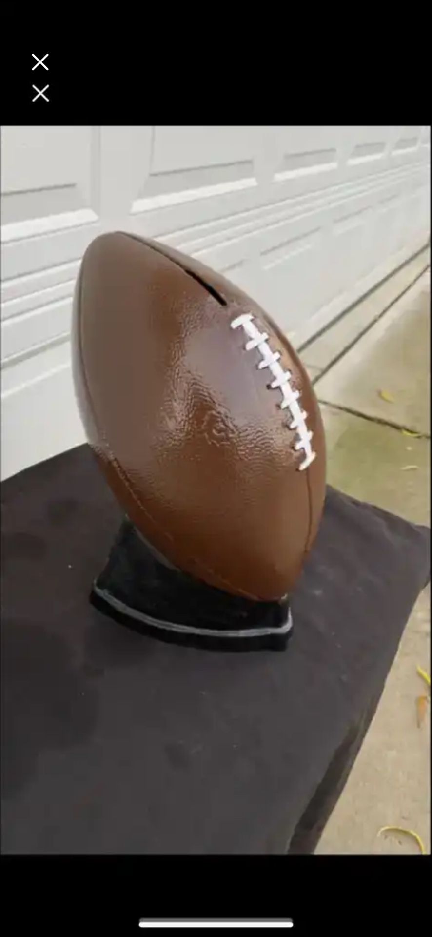 Football Coin, Bank Statue