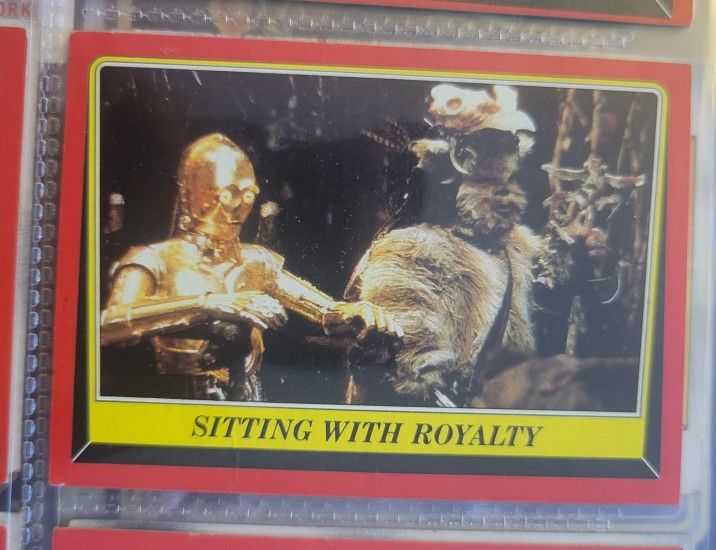 1980 Topps Star Wars Empire Strikes Back #82 Sitting With Royalty Card