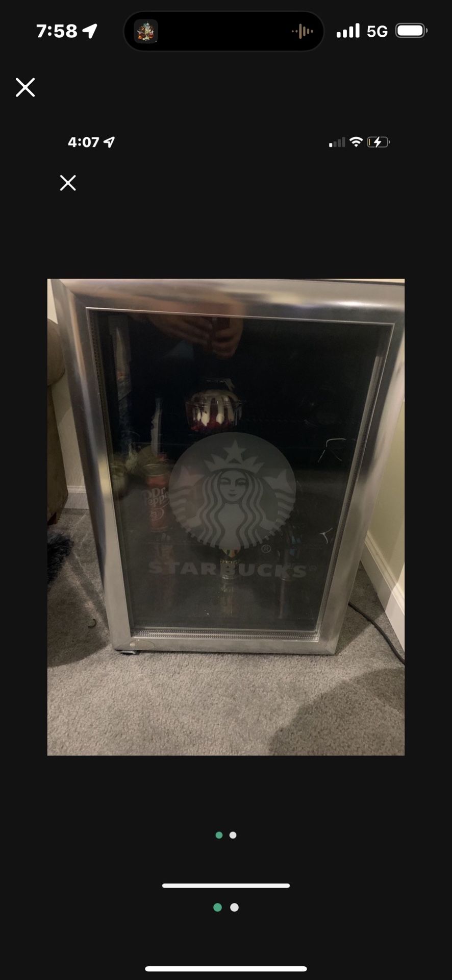 Starbucks Mini Fridge 