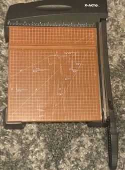 X-Acto Heavy Duty Guillotine Paper Trimmer Wood Base 12"x15" Art Craft Cutter