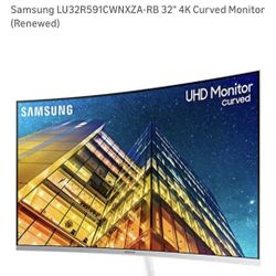 32" 4K Curved Monitor